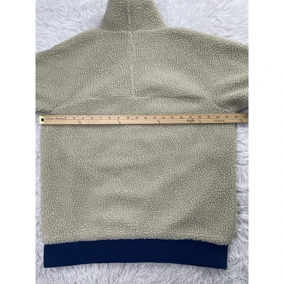 Patagonia Jacket Mens Medium Beige Snap Front Retro-X Pile Fleece Pockets Men M